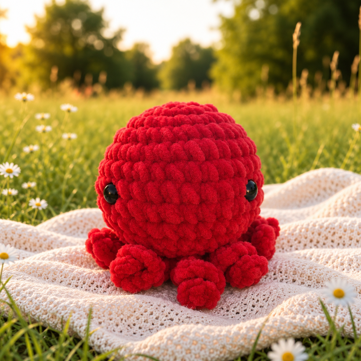 Peluche « Siggi » taille moyenne - rouge